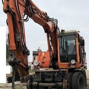 foto 2wege Atlas 1404 Bagger 19t (brief/platen) geleise eisenbahn
